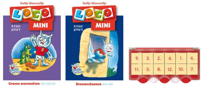 Omslag van Loco Mini Dolfje Weerwolfje (doos + 2 boekjes)