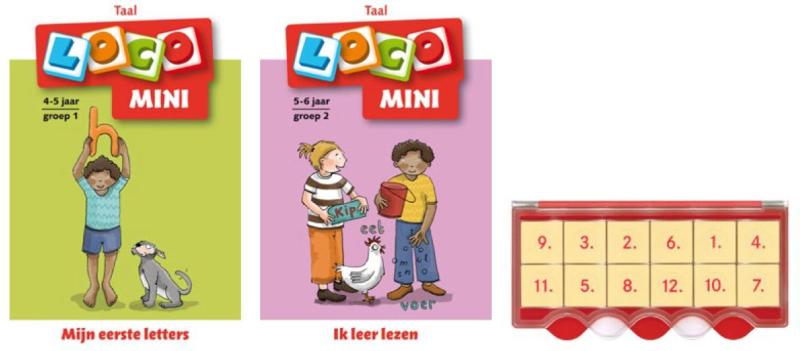 Omslag van Loco Mini eerste letters (doos + 2 boekjes)