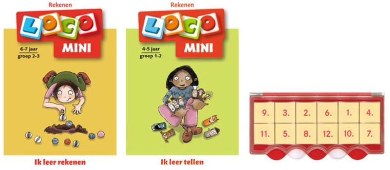 Omslag van Loco Mini ik leer rekenen 5+ (doos + 2 boekjes)