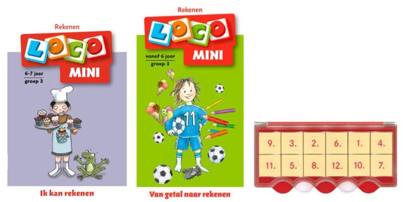 Omslag van Loco Mini ik kan rekenen 6+ (doos + 2 boekjes)