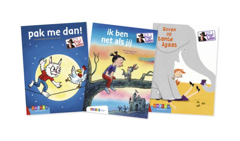 Omslag van Pakket AVI-lezen met Paul van Loon groep 3 (3 titels)