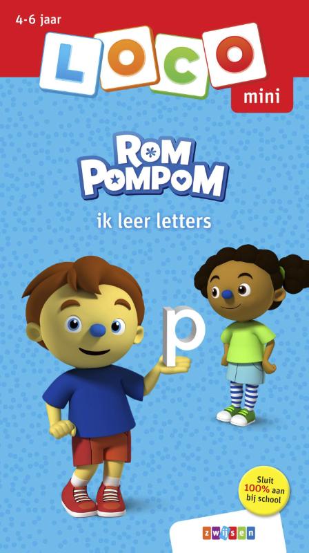 Omslag van Loco Mini Rompompom ik leer letters
