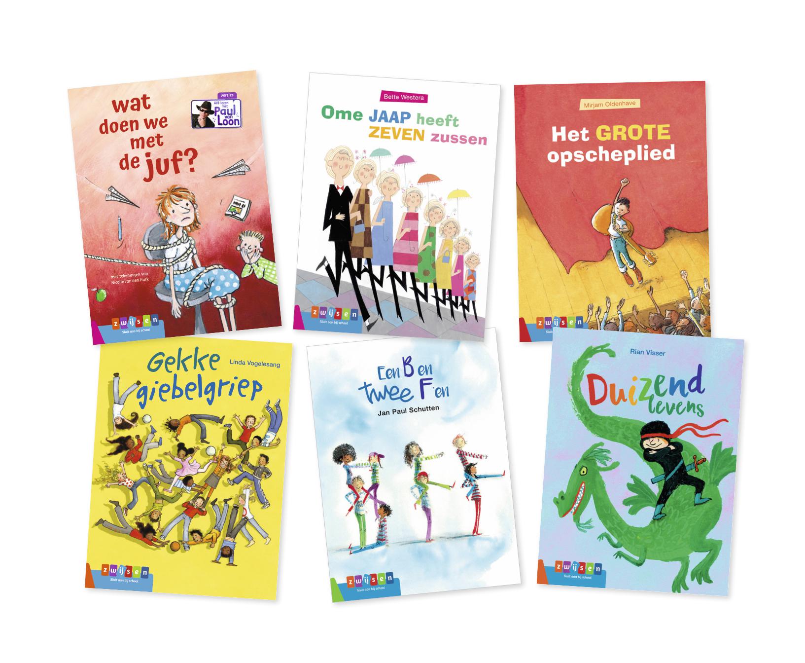 Omslag van Pakket Poëzie groep 3-8 (6 titels)