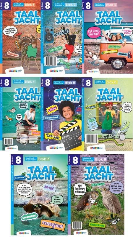 Omslag van pakket antwoordenboek blok 1-8