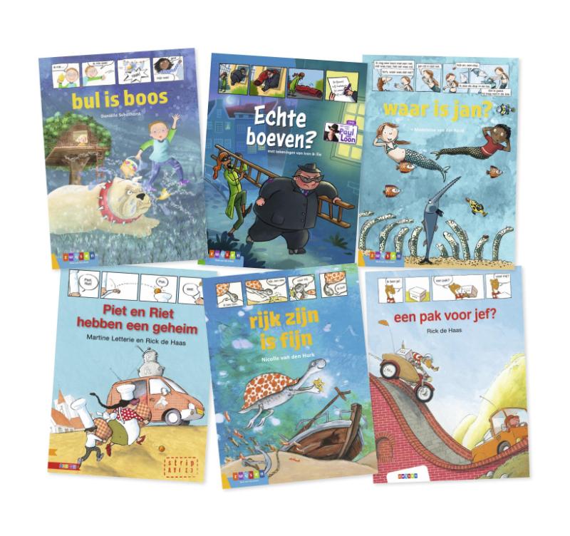 Omslag van Pakket AVI strips groep 3 (6 titels)
