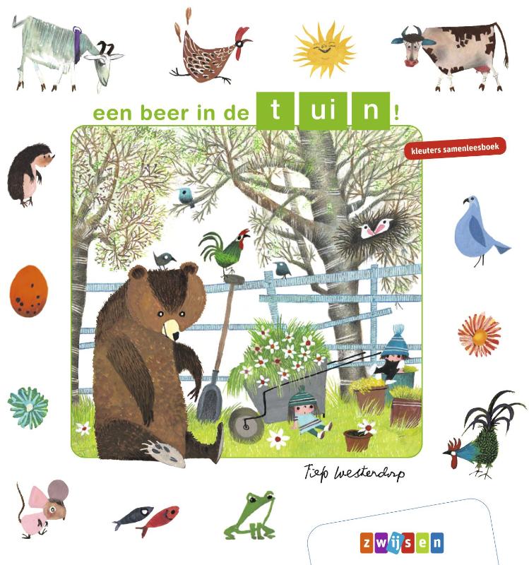 Omslag van een beer in de tuin!