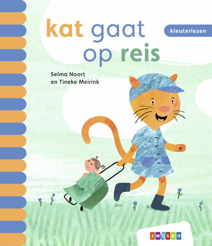 Omslag van kat gaat op reis