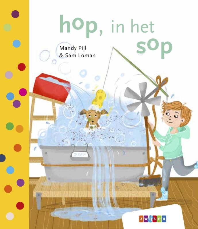 Omslag van hop, in het sop