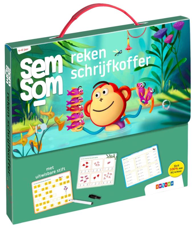 Omslag van Semsom reken schrijfkoffer