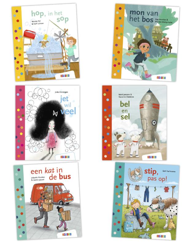 Omslag van Pakket Leren lezen AVI M3 2 (6 titels)