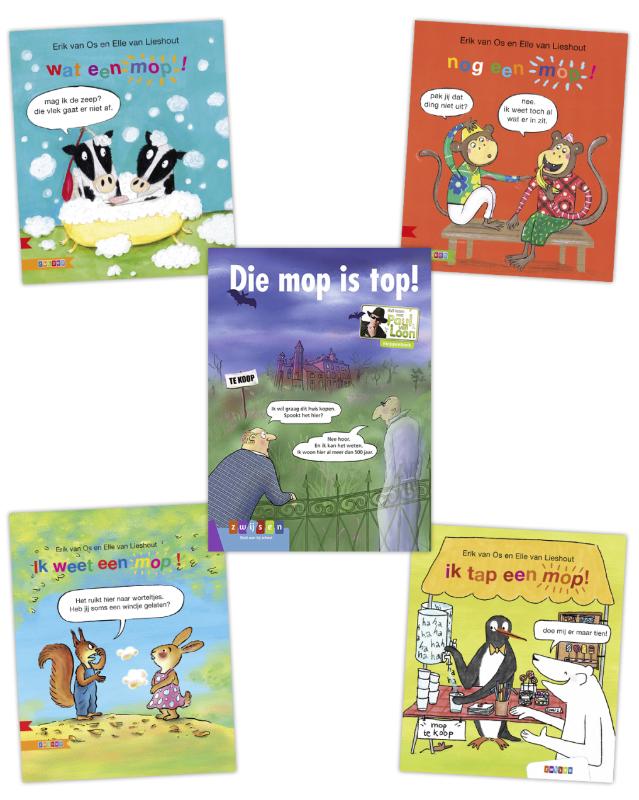 Omslag van Pakket Moppenboeken groep 3 (5 titels)