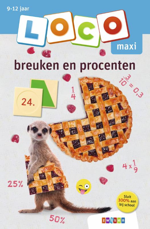 Omslag van breuken en procenten