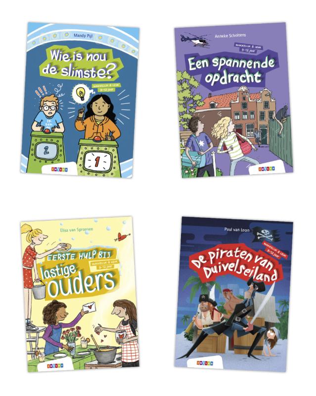 Omslag van Pakket Makkelijk & Leuk AVI E5 (4 titels)