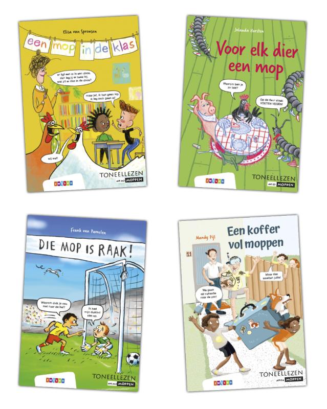 Omslag van Pakket Toneellezen Moppen (4 titels)