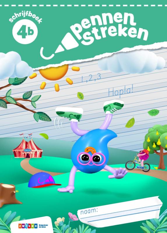 Omslag van schrijfboek blokschrift