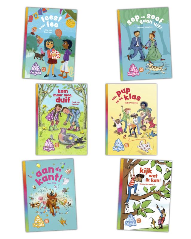 Omslag van Pakket ik leer lezen met Zwijsen AVI M3 (6 titels)