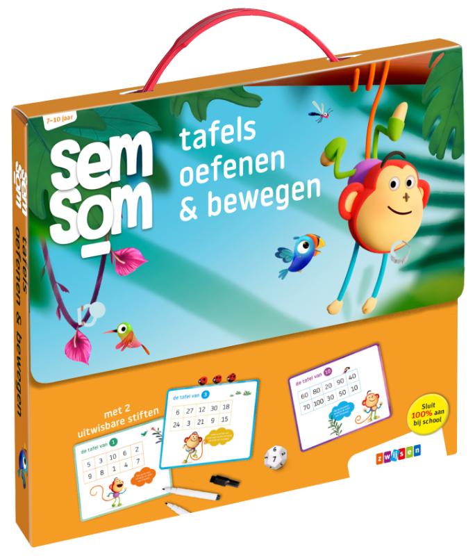 Omslag van 7-10 jaar tafels oefenen & bewegen