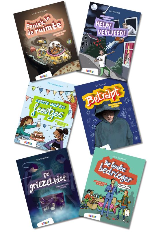Omslag van Pakket Makkelijk & Leuk AVI M5 (6 titels)