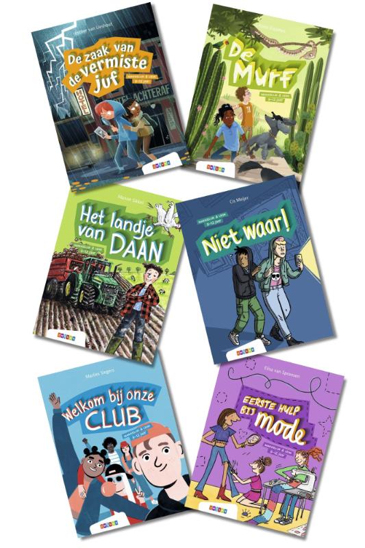 Omslag van Pakket Makkelijk & Leuk AVI E4 (6 titels)