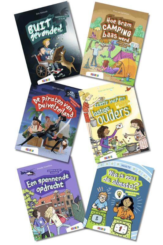 Omslag van Pakket Makkelijk & Leuk AVI E5 (6 titels)