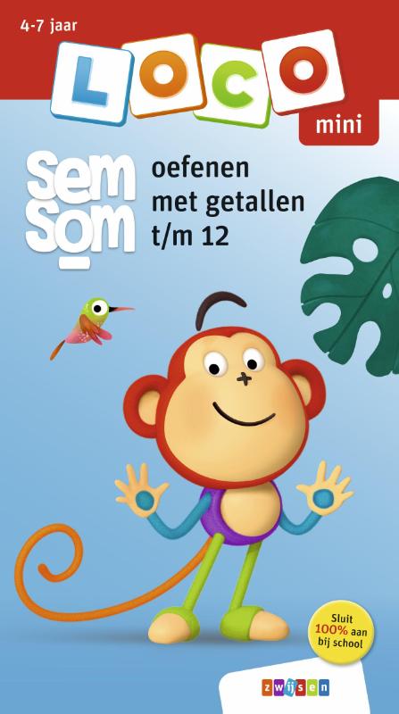 Omslag van Loco mini semsom oefenen met getallen t/m 12