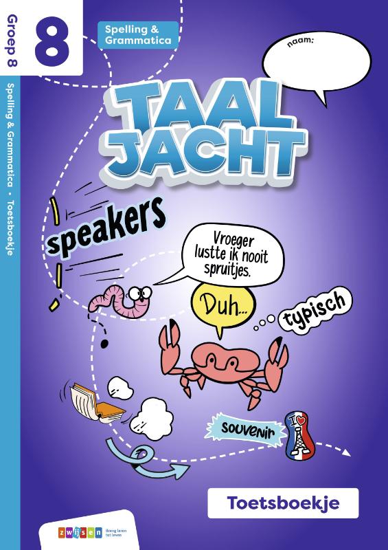 Omslag van toetsboekje