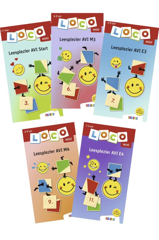 Omslag van Loco mini pakket Leesplezier (5 boekjes)