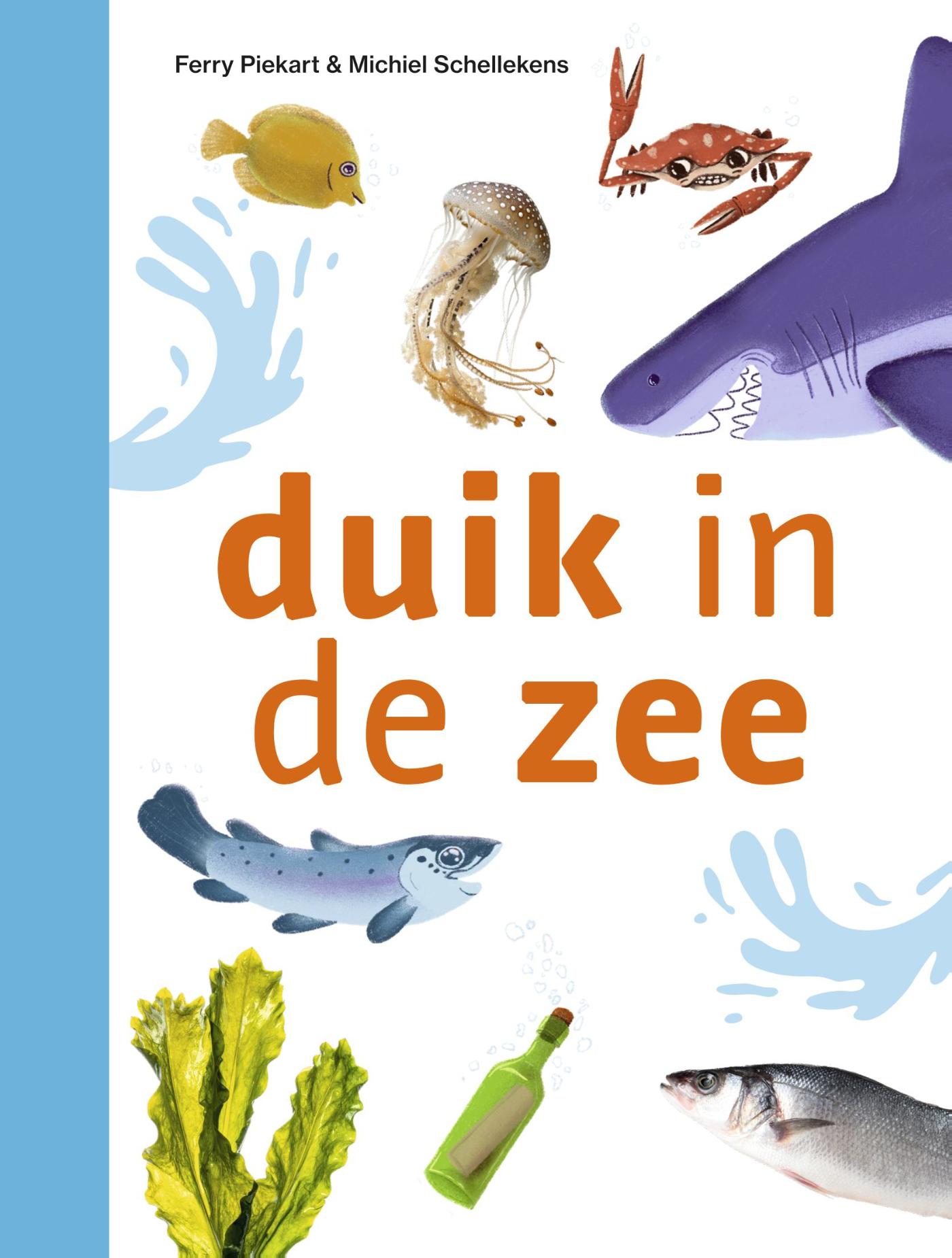 Omslag van duik in de zee