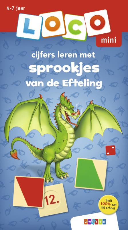 Omslag van Loco mini cijfers leren met sprookjes van de Efteling