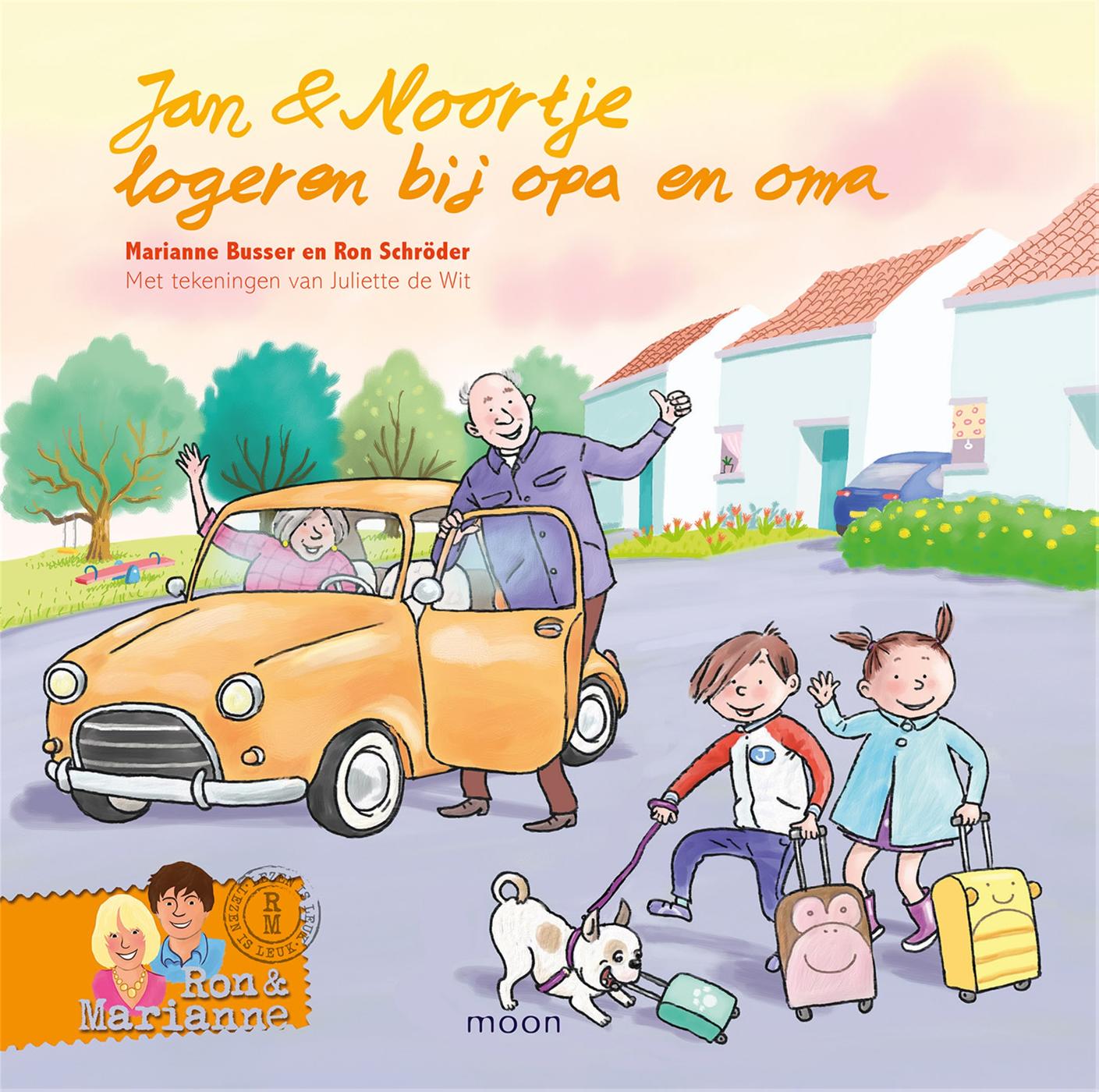 Omslag van Jan & Noortje logeren bij opa en oma