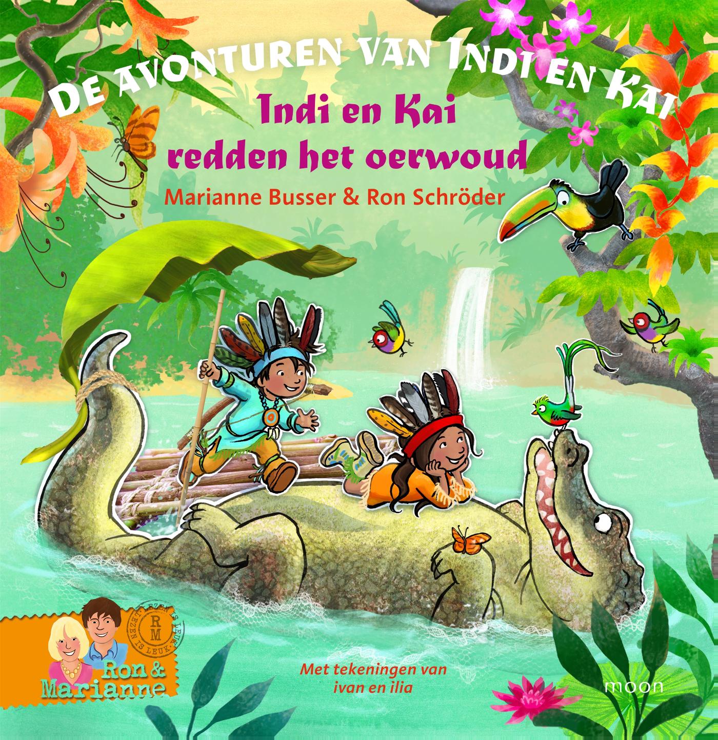 Omslag van Indi en Kai redden het oerwoud