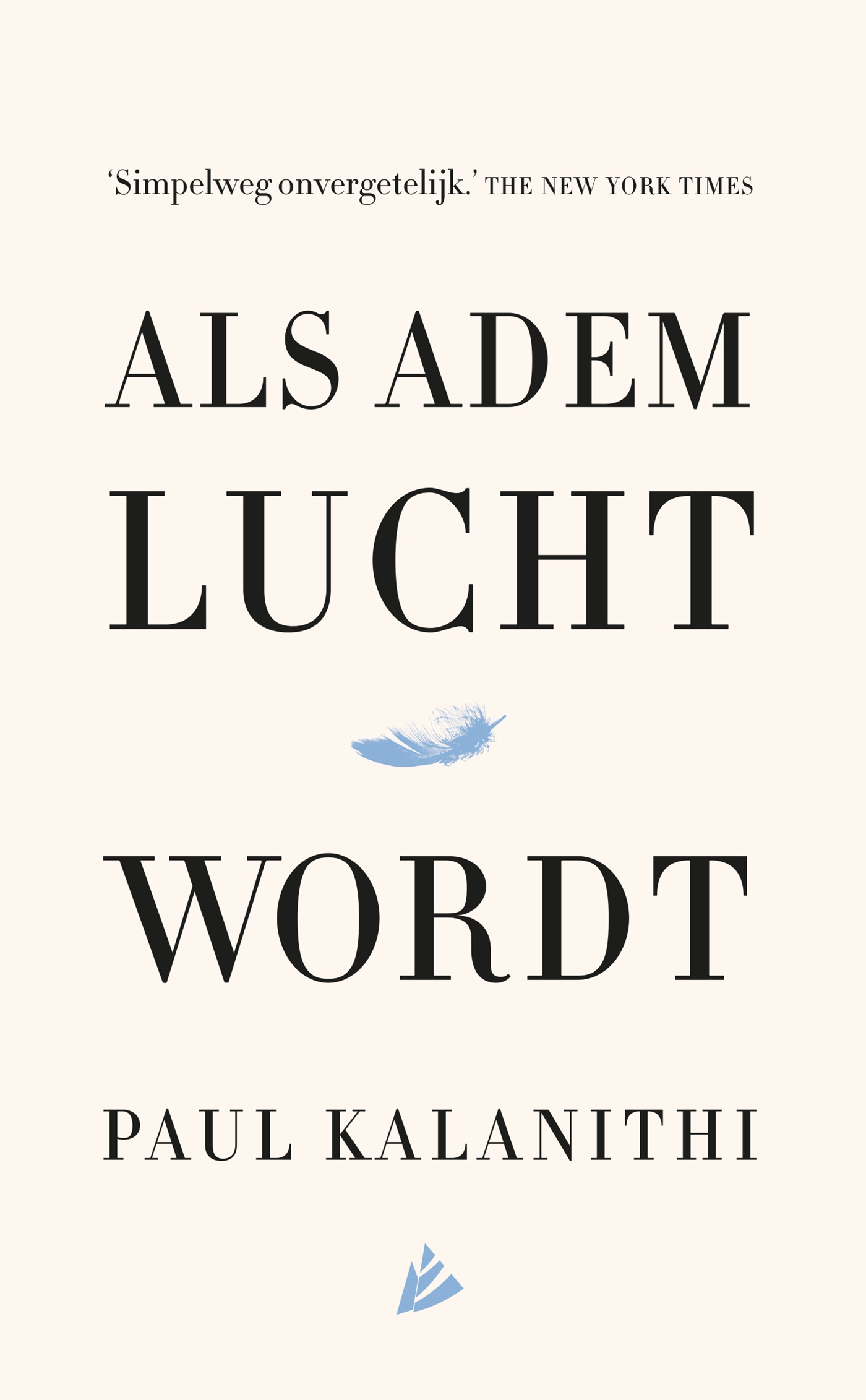 Omslag van Als adem lucht wordt