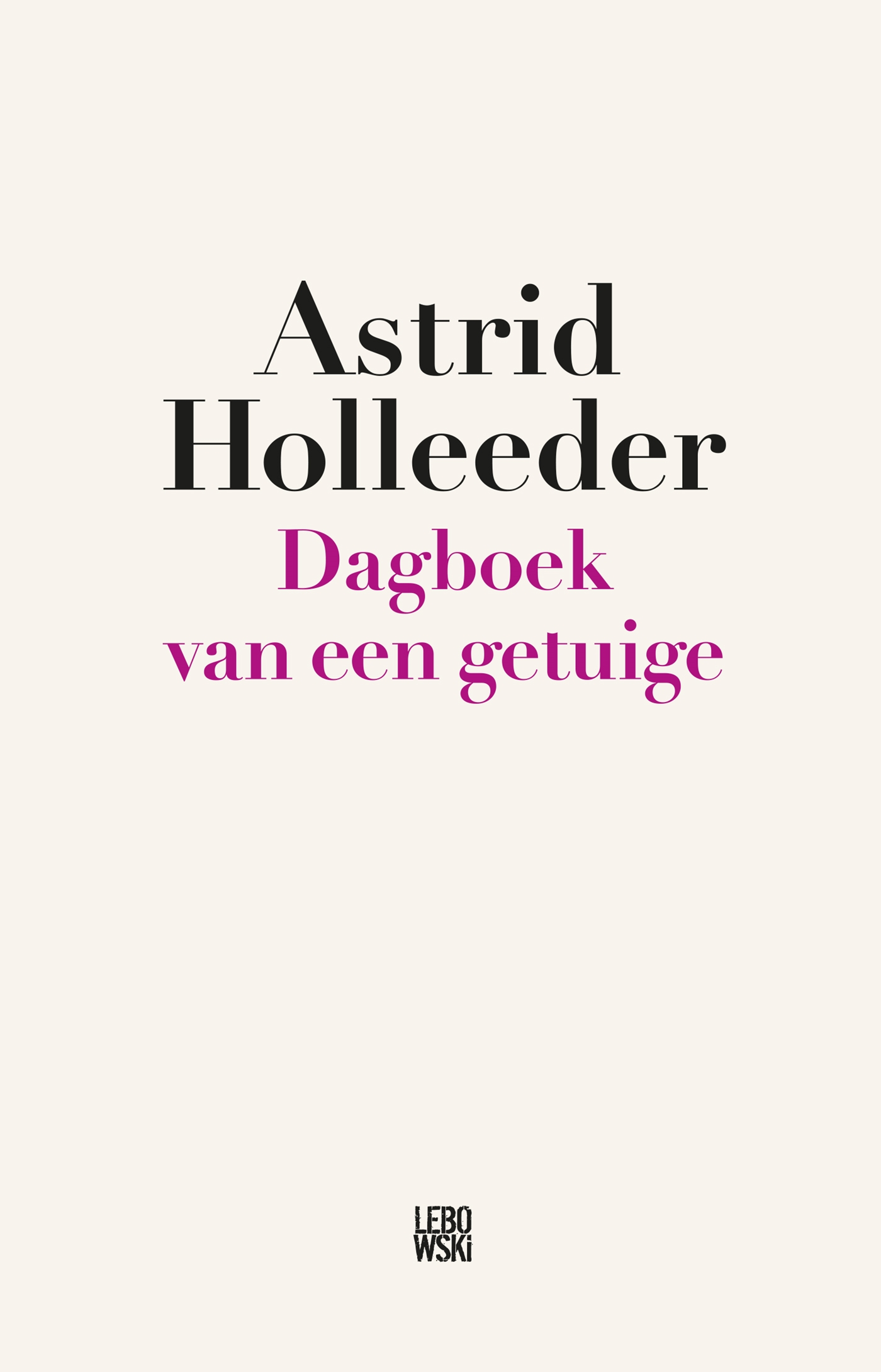 Omslag van Dagboek van een getuige