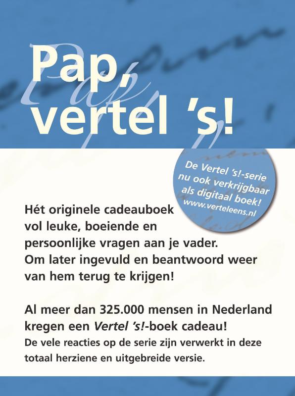 Omslag van Pap vertel 's