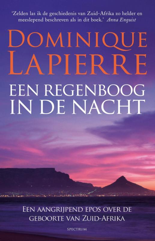 Omslag van regenboog in de nacht
