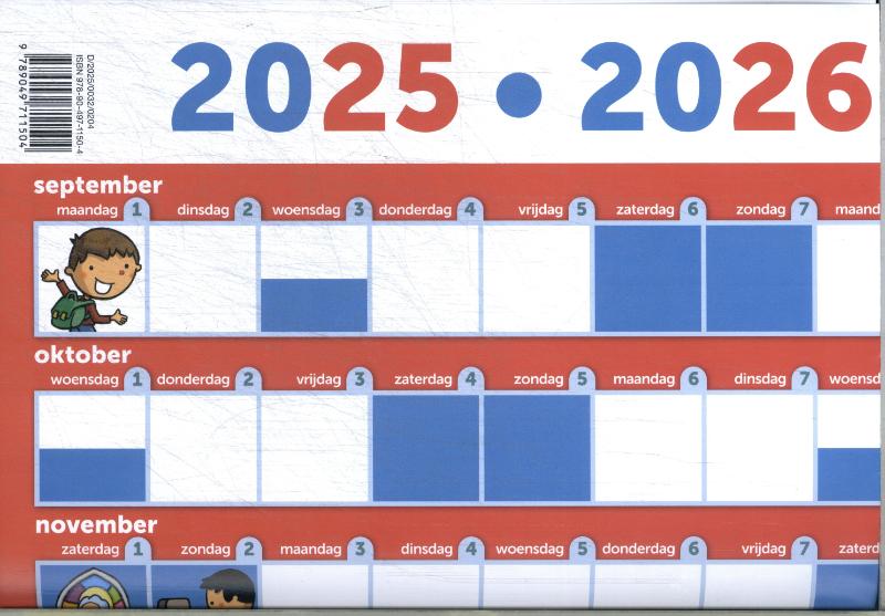 Omslag van Klaskalender jaargang '25-'26