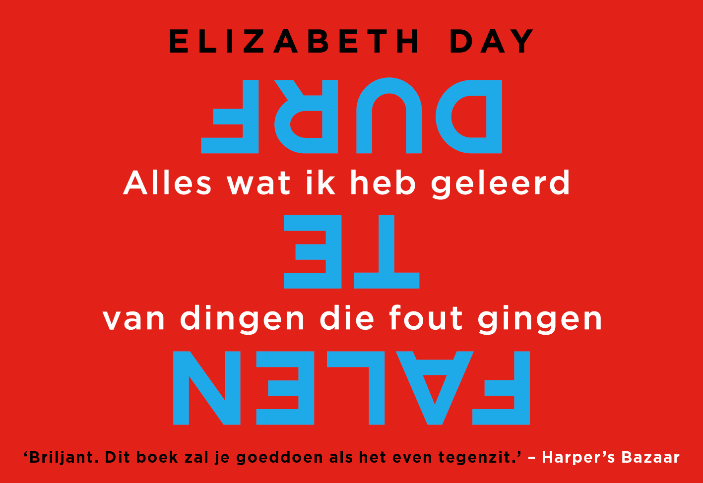 Omslag van Durf te falen