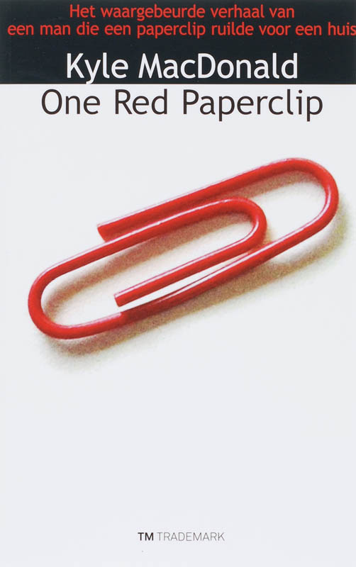 Omslag van One Red Paperclip