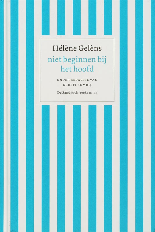 Omslag van Niet beginnnen bij het hoofd