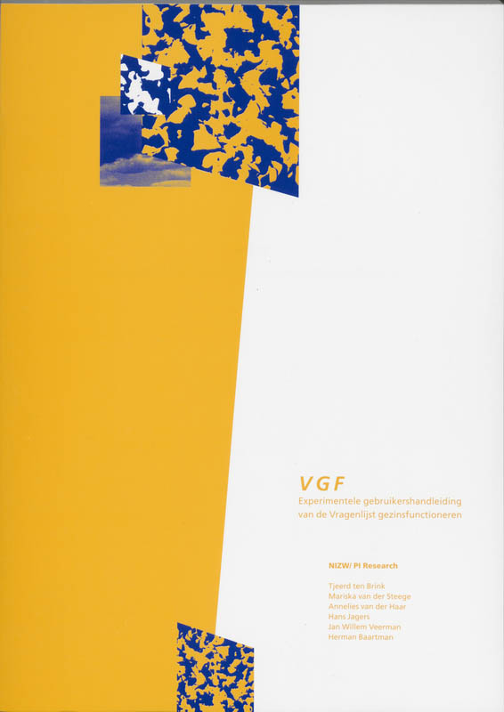 Omslag van Experimentele gebruikershandleiding van de Vragenlijst gezinsfunctioneren VGF