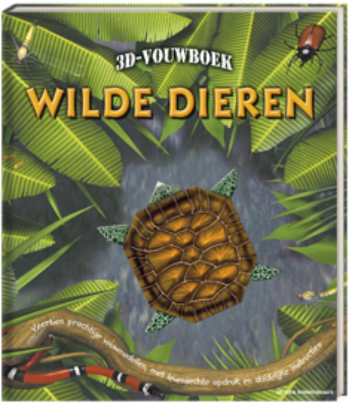 Omslag van 3D Vouwboek wilde dieren
