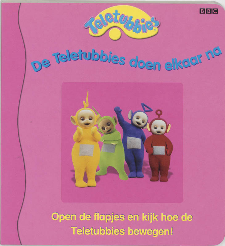 Omslag van De Teletubbies doen elkaar na