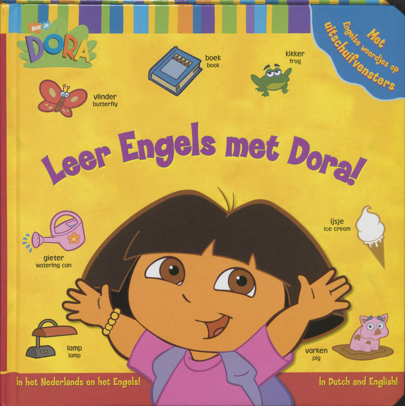 Omslag van Leer Engels met Dora!