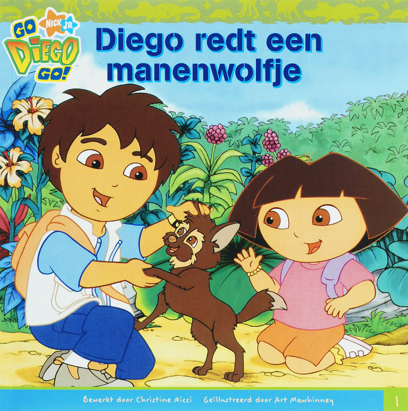 Omslag van Diego redt een manenwolfje