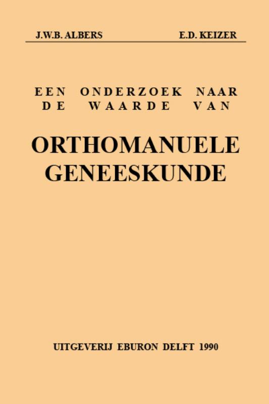 Omslag van Onderzoek waarde orthomanuele geneeskund
