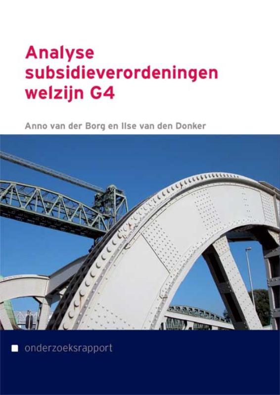 Omslag van Analyse subsidieverordeningen welzijn G4