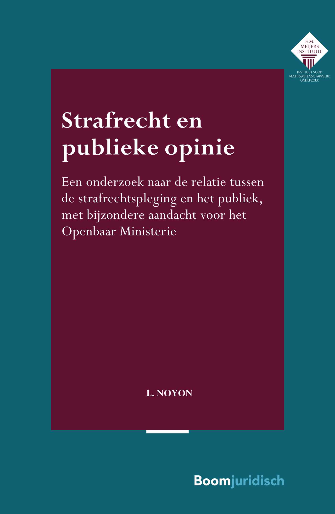 Omslag van Strafrecht en publieke opinie