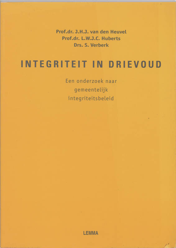 Omslag van Integriteit in drievoud