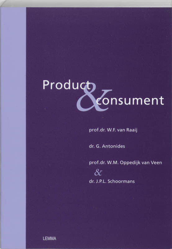 Omslag van Product en consument