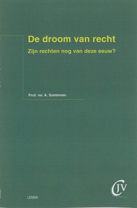 Omslag van De droom van recht